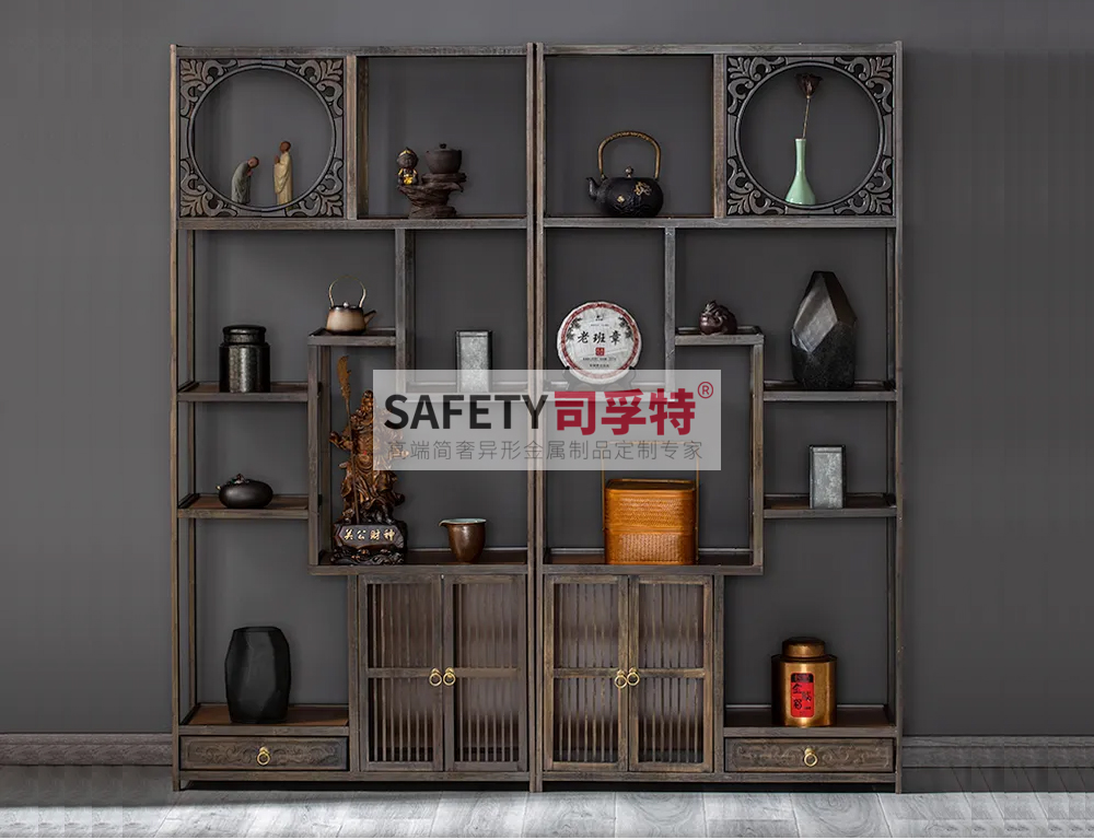 不銹鋼博古架:新中式裝修美學家具(圖2) 不銹鋼博古架:新中式裝修美學家具(圖2)