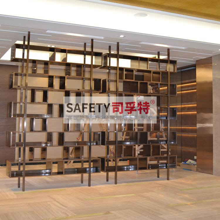 不銹鋼博古架:新中式裝修美學家具(圖5) 不銹鋼博古架:新中式裝修美學家具(圖5)